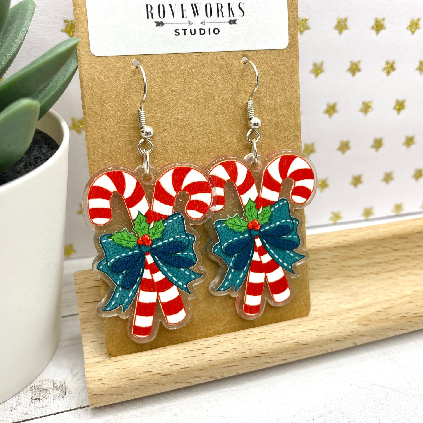 CANDY CANE Christmas Earrings
