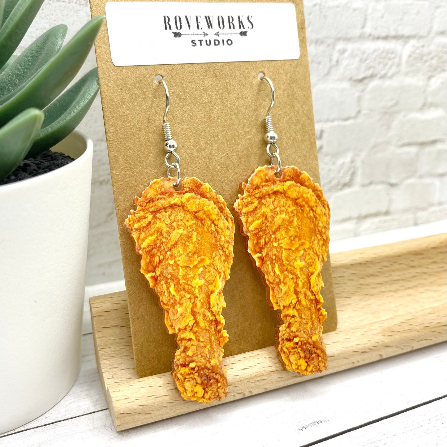 FRIED CHICKEN Drumstick Earrings