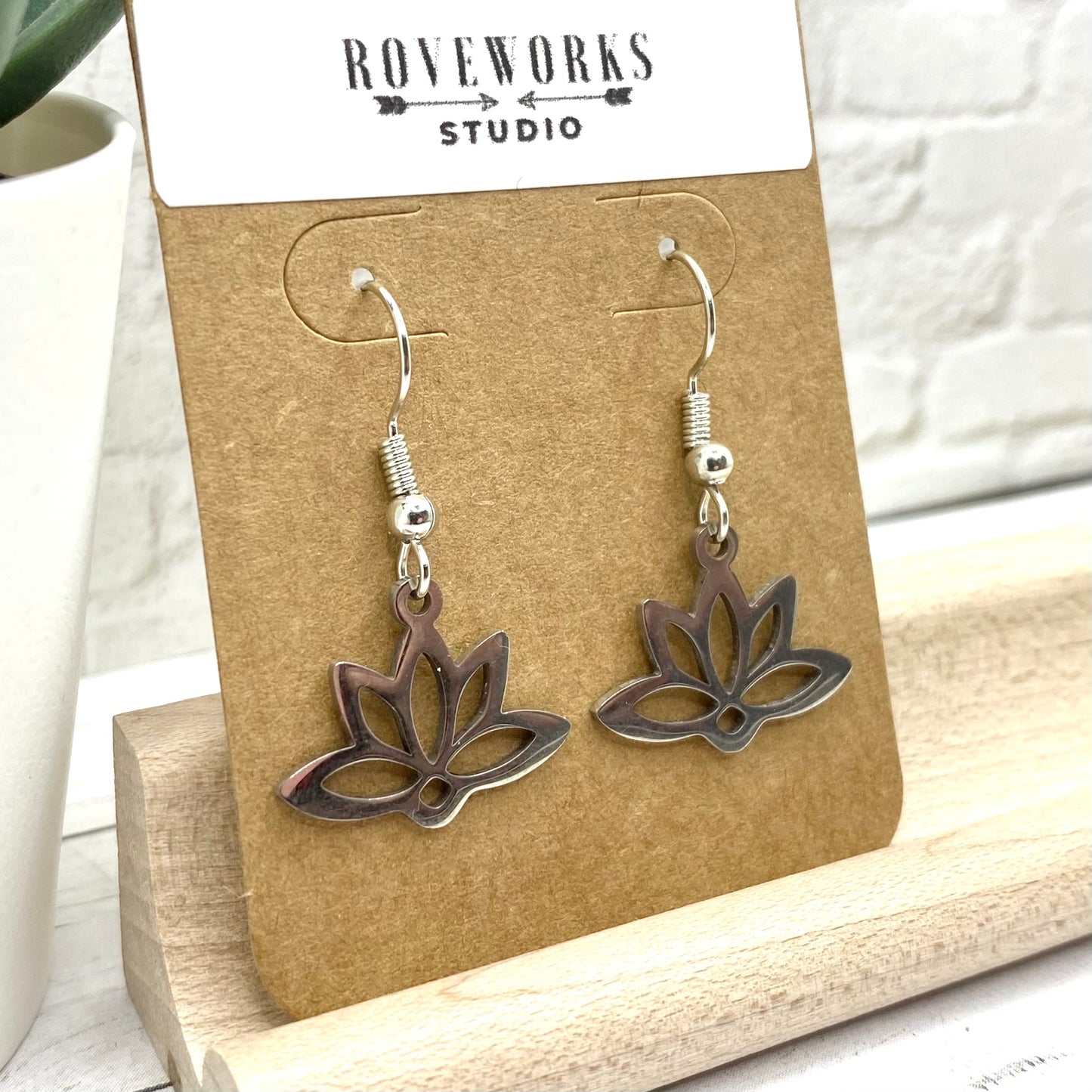 Dainty LOTUS FLOWER Earrings