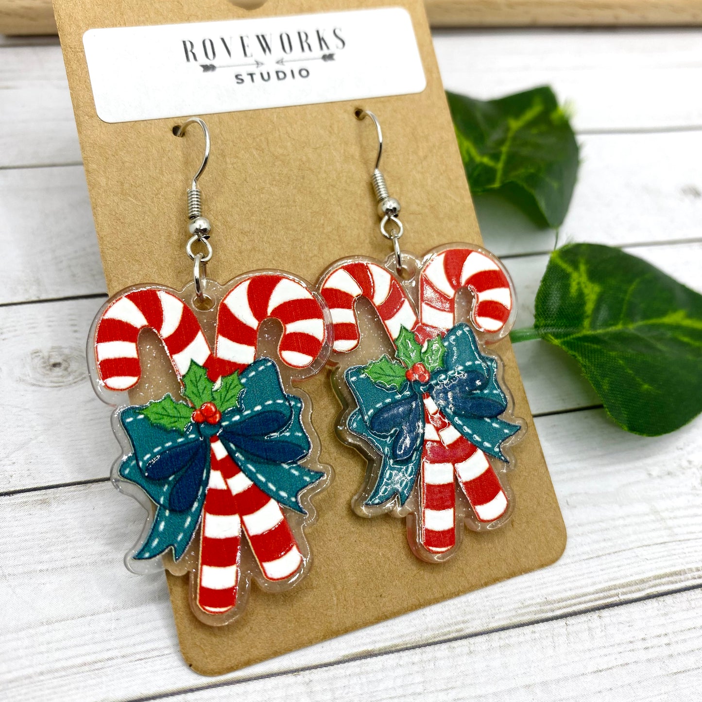 CANDY CANE Christmas Earrings