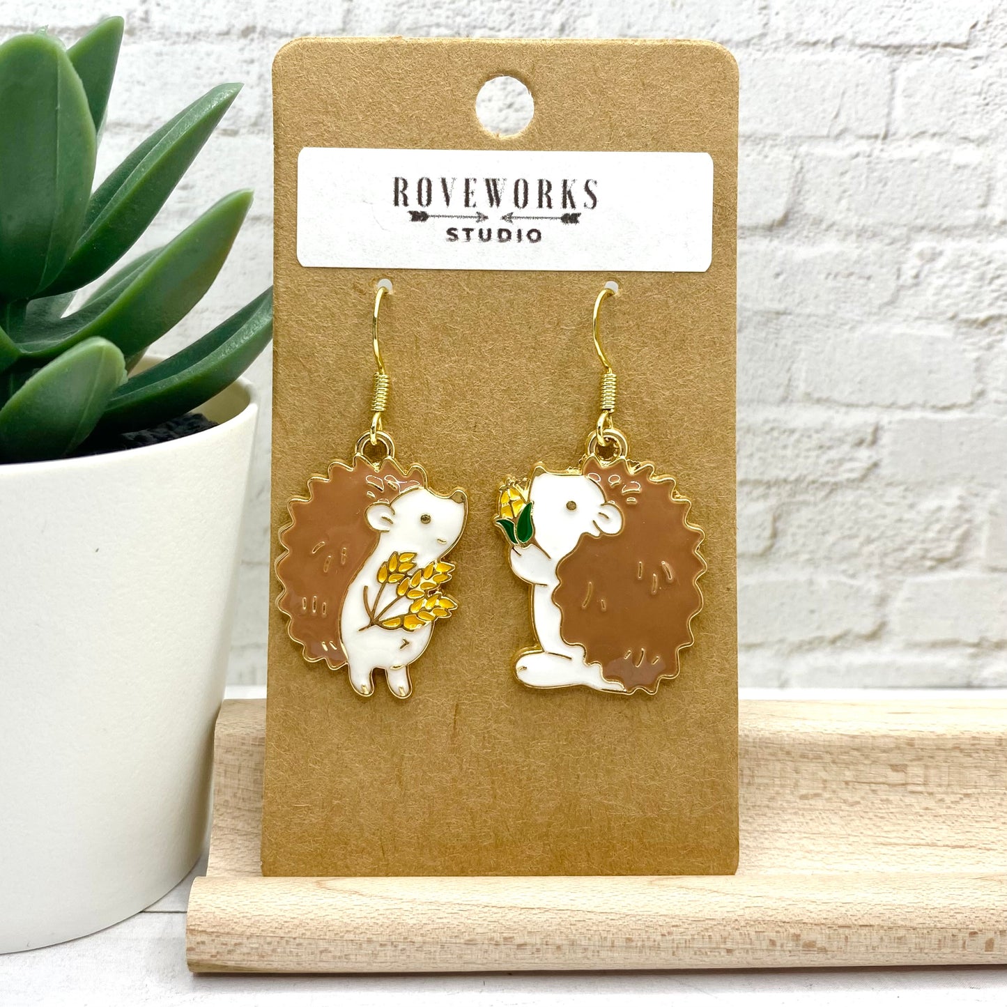 Mismatched HEDGEHOG EARRINGS
