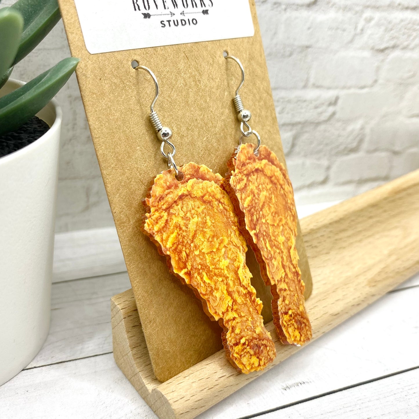 FRIED CHICKEN Drumstick Earrings