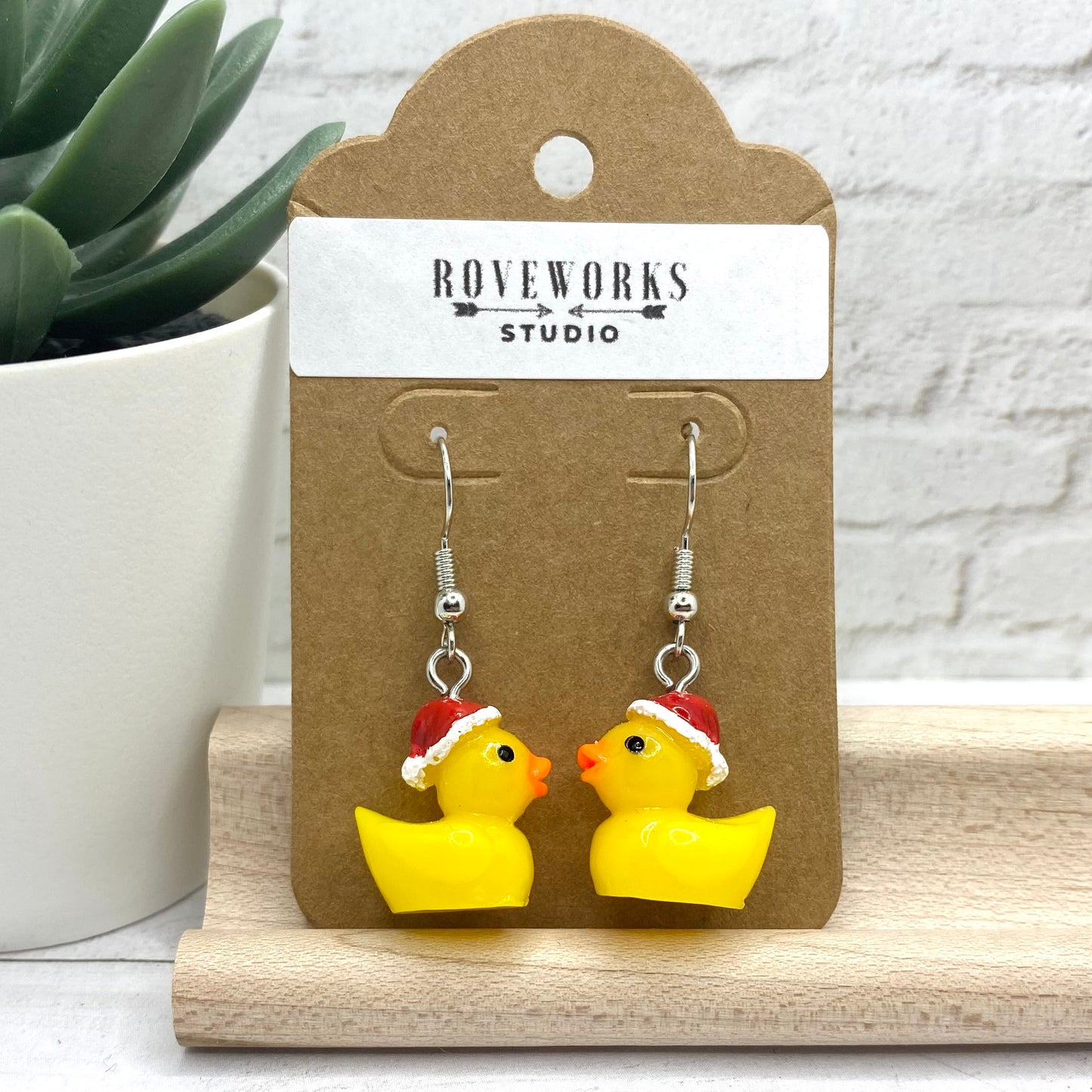 Christmas RUBBER DUCK Earrings