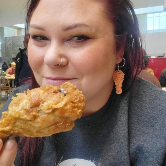 FRIED CHICKEN Drumstick Earrings