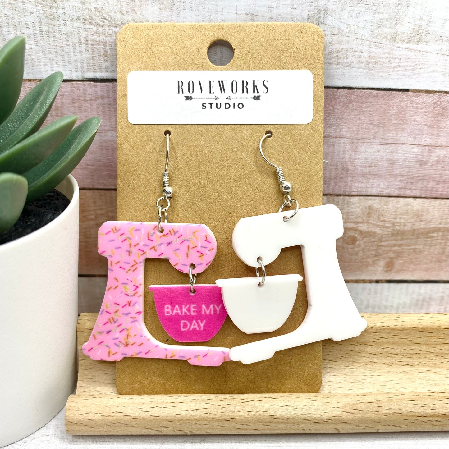 BAKING Earrings - Bake My Day Mixer
