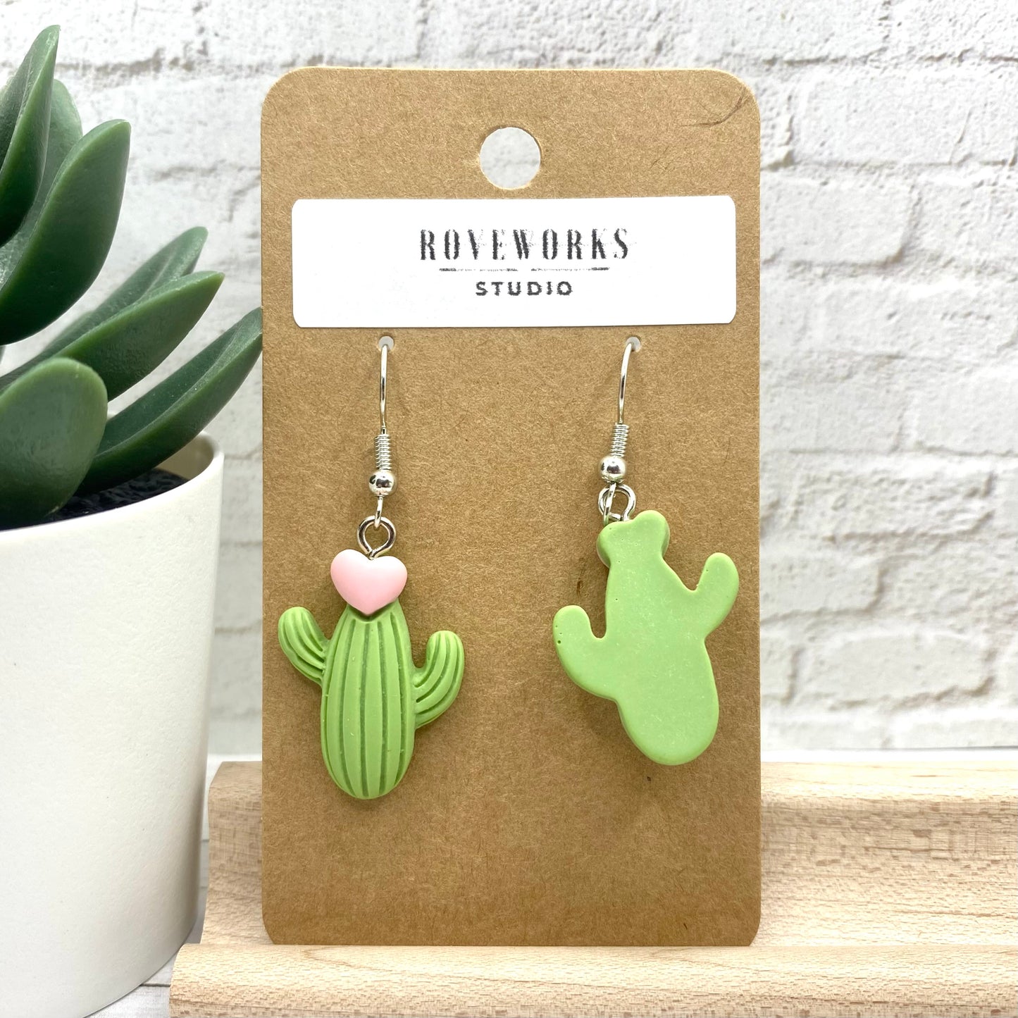 CACTUS with flower Earrings