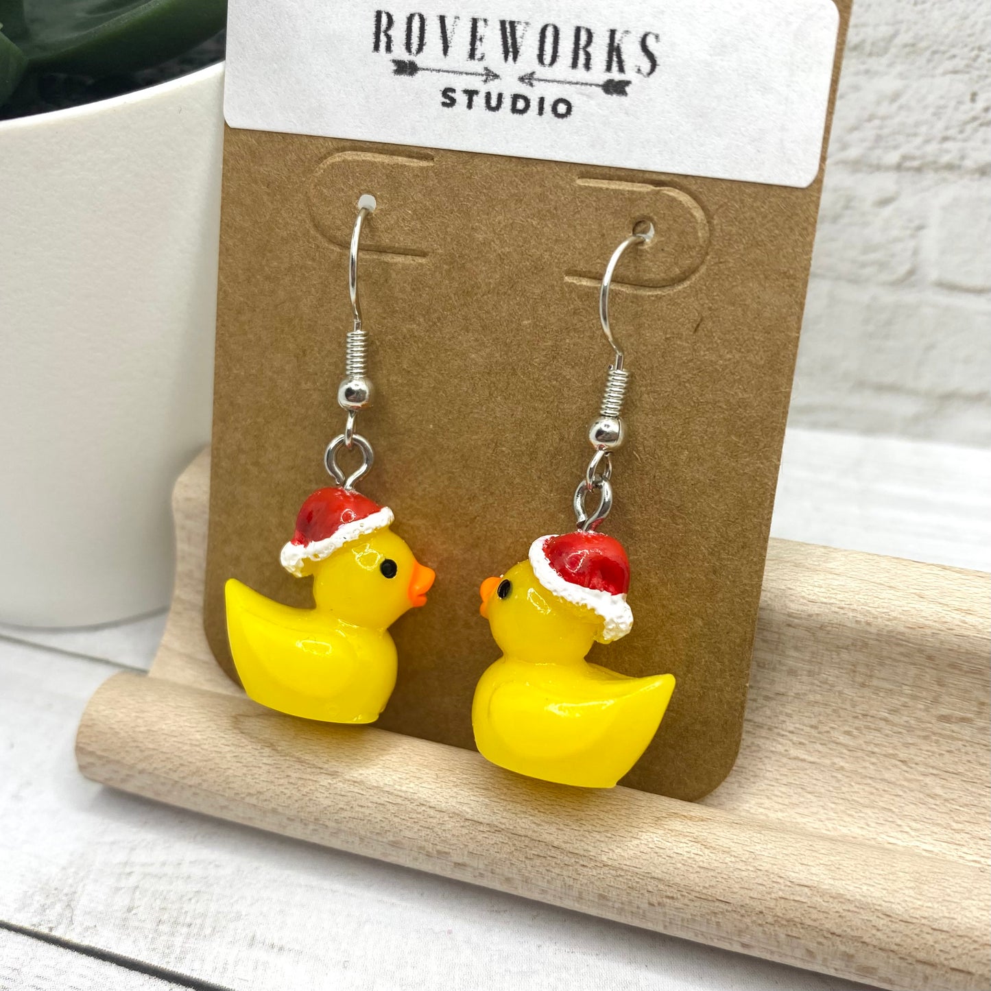 Christmas RUBBER DUCK Earrings