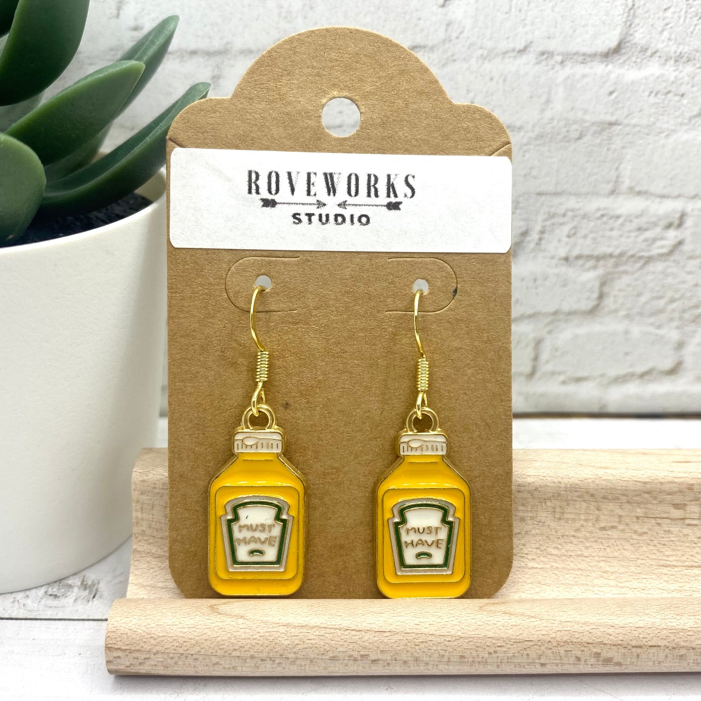 KETCHUP & MUSTARD or Mismatched Earrings