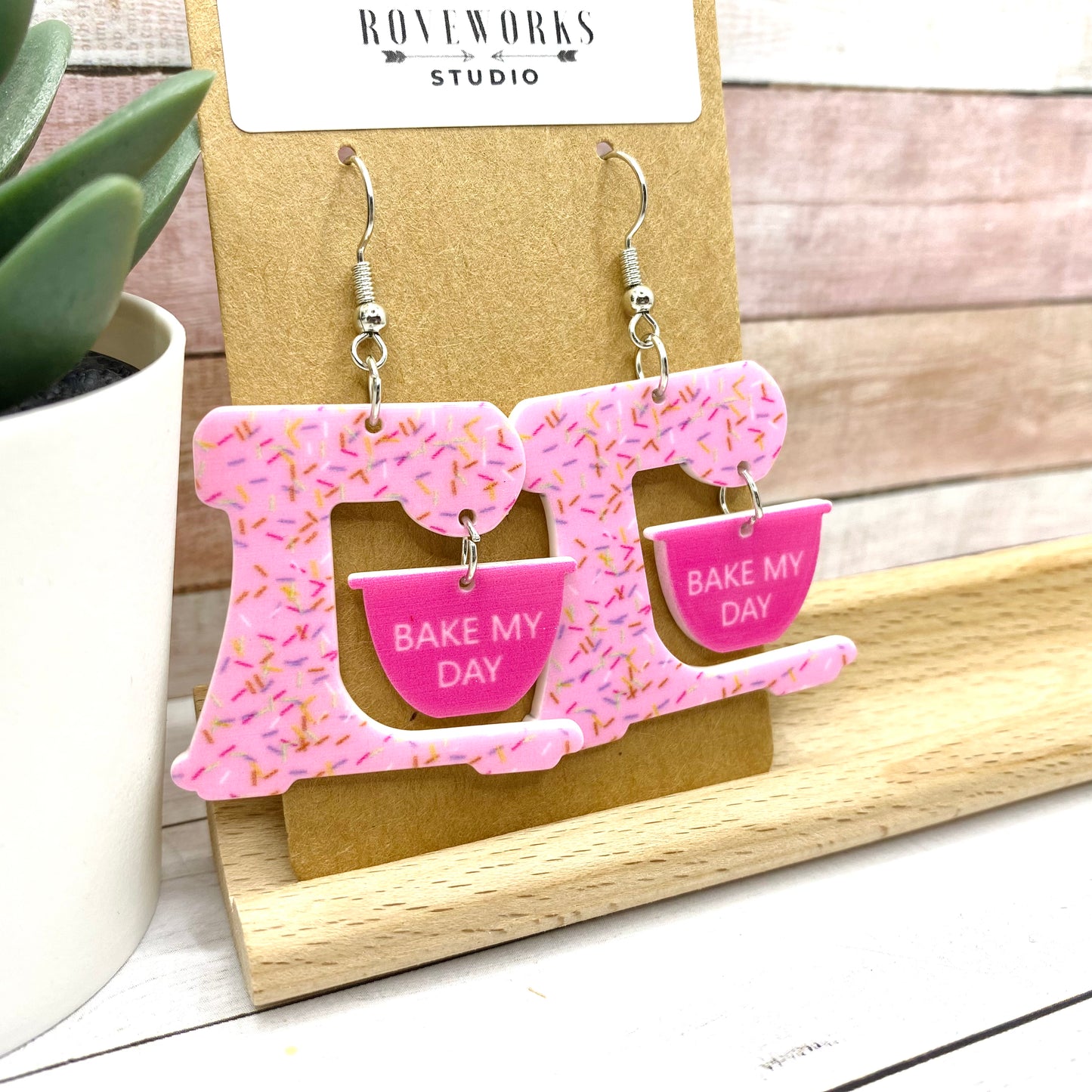 BAKING Earrings - Bake My Day Mixer