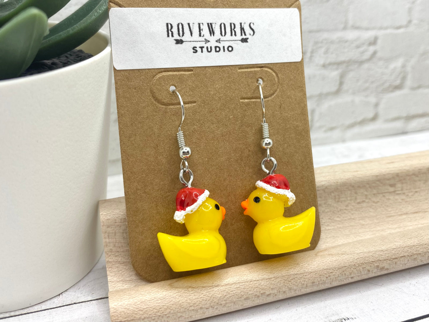 Christmas RUBBER DUCK Earrings