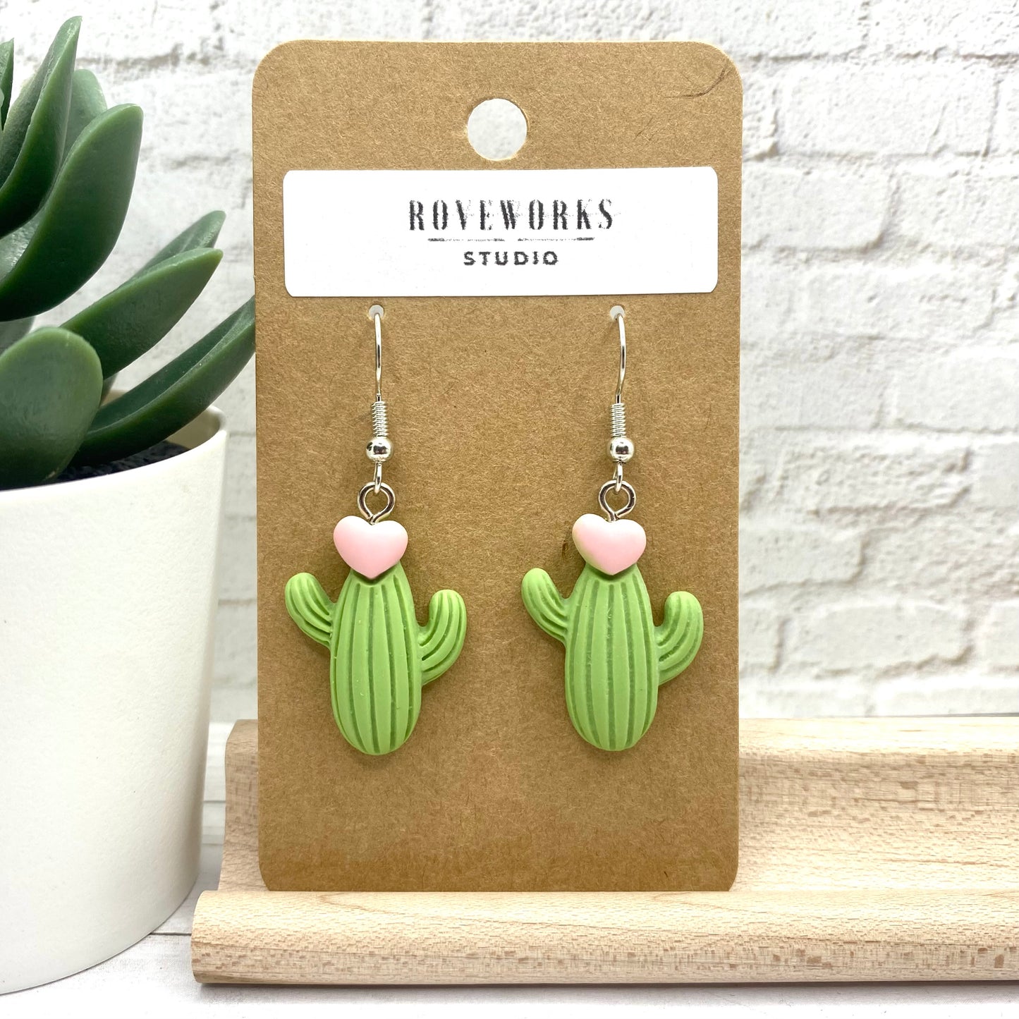 CACTUS with flower Earrings