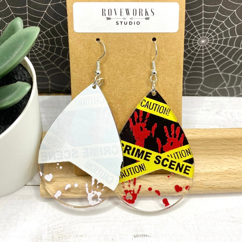 Caution CRIME SCENE Earrings