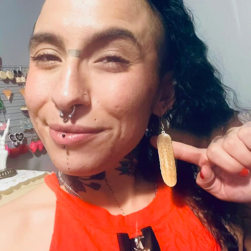 Big DILL PICKLE Earrings