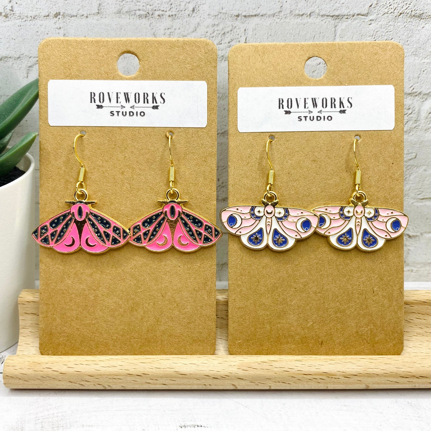 Pretty MOTH EARRINGS - 5 Colors Available