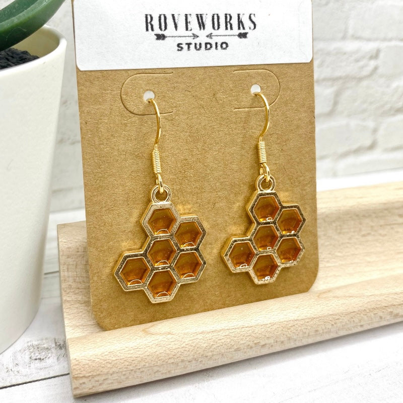 BEES & HONEYCOMBS Mismatched Earrings