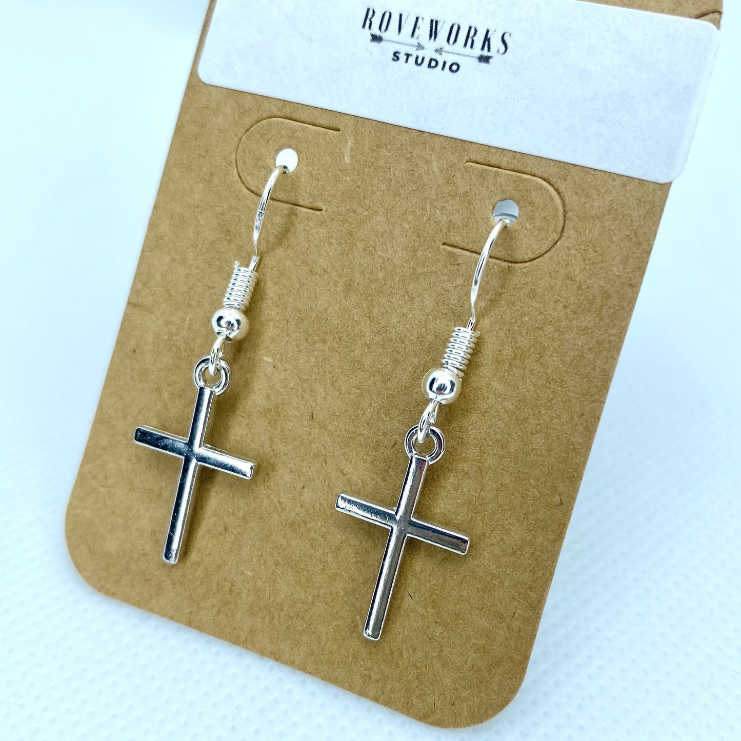 Small METAL CROSS EARRINGS