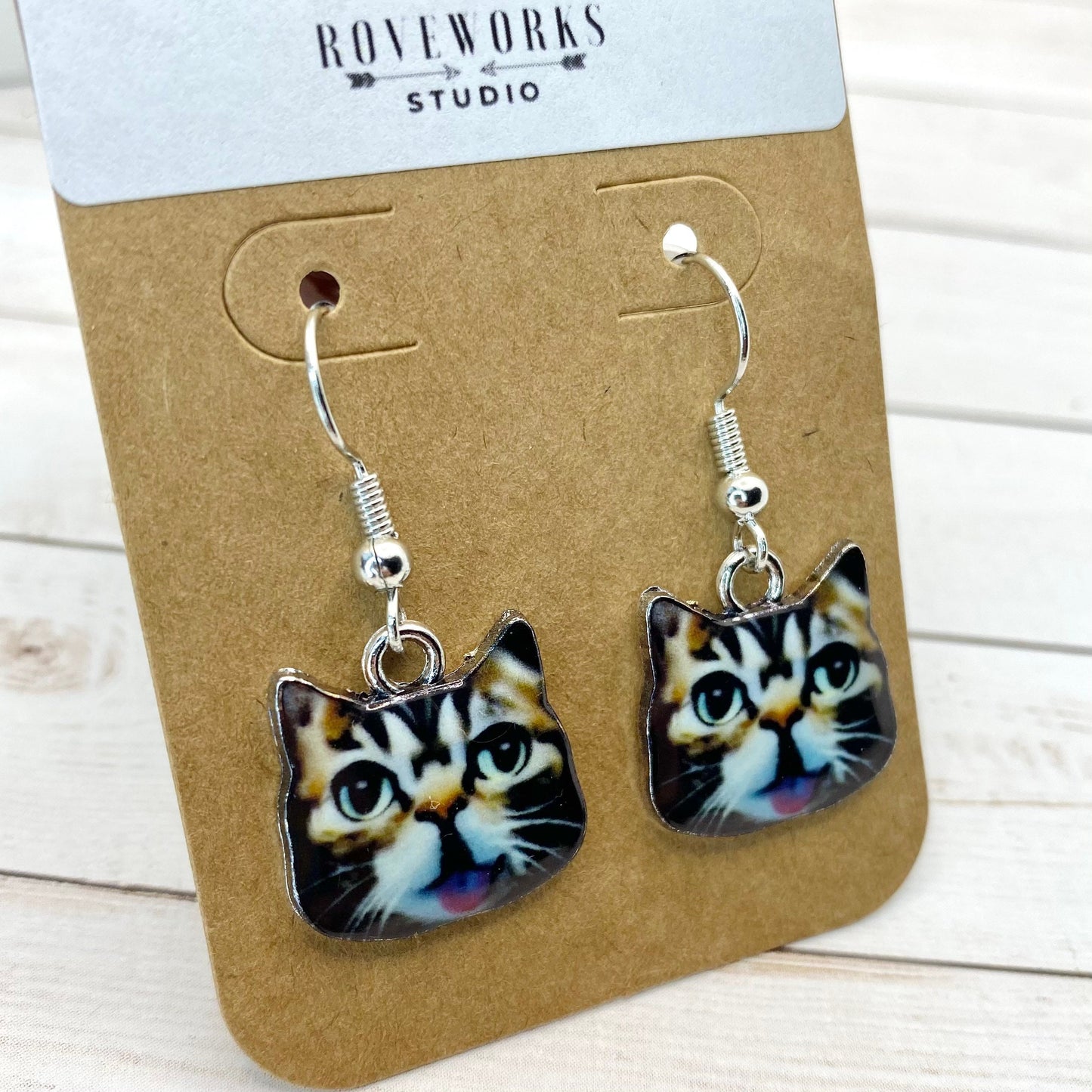 Tabby CAT FACE Earrings