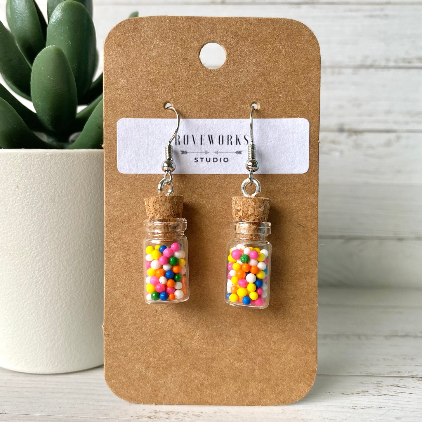 Colorful CANDY SPRINKLE JAR Earrings