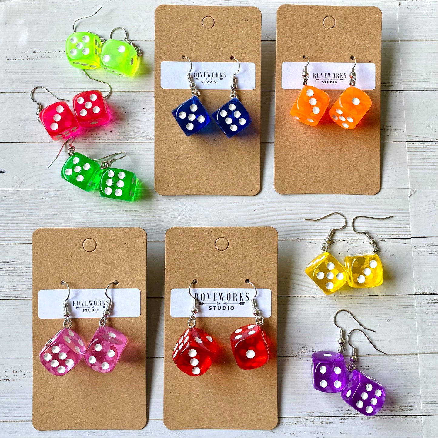 Colorful DICE EARRINGS