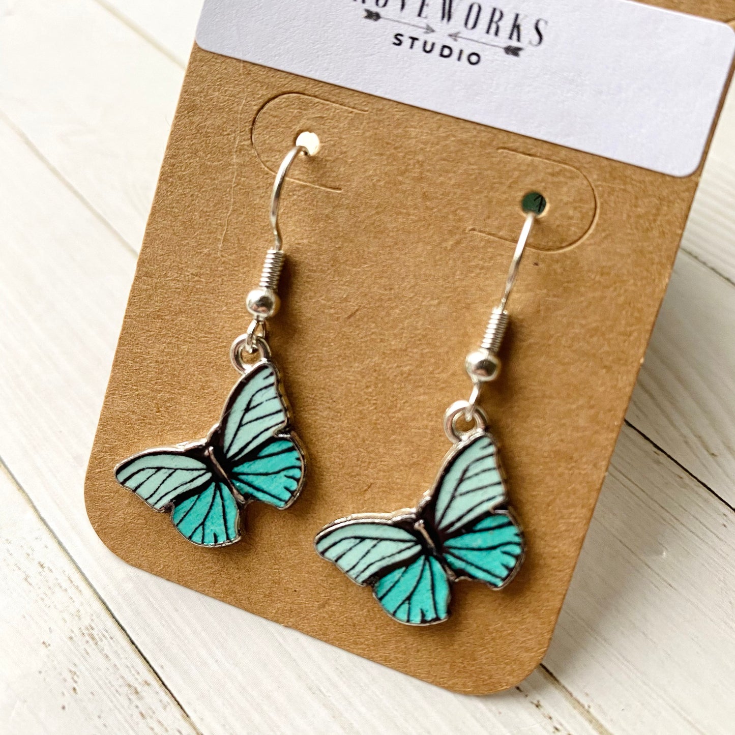 Turquoise BUTTERFLY EARRINGS
