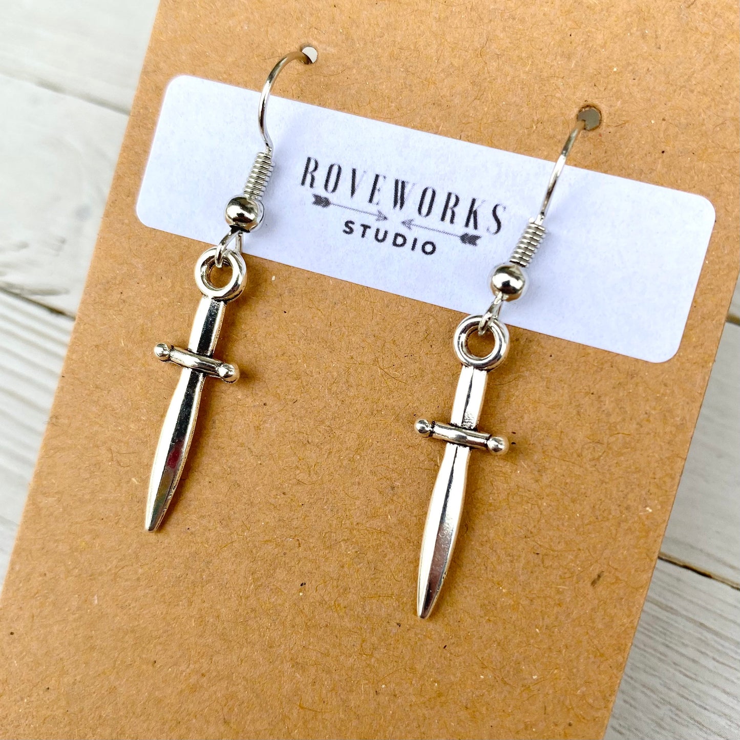 Small DAGGER KNIFE Earrings
