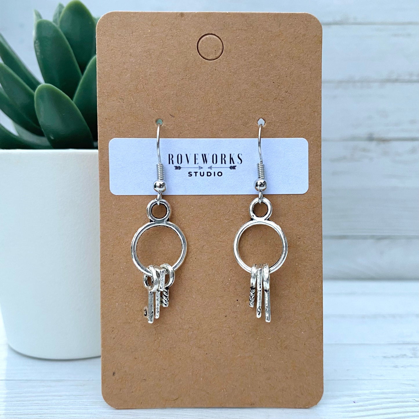 Mini SKELETON KEY Earrings