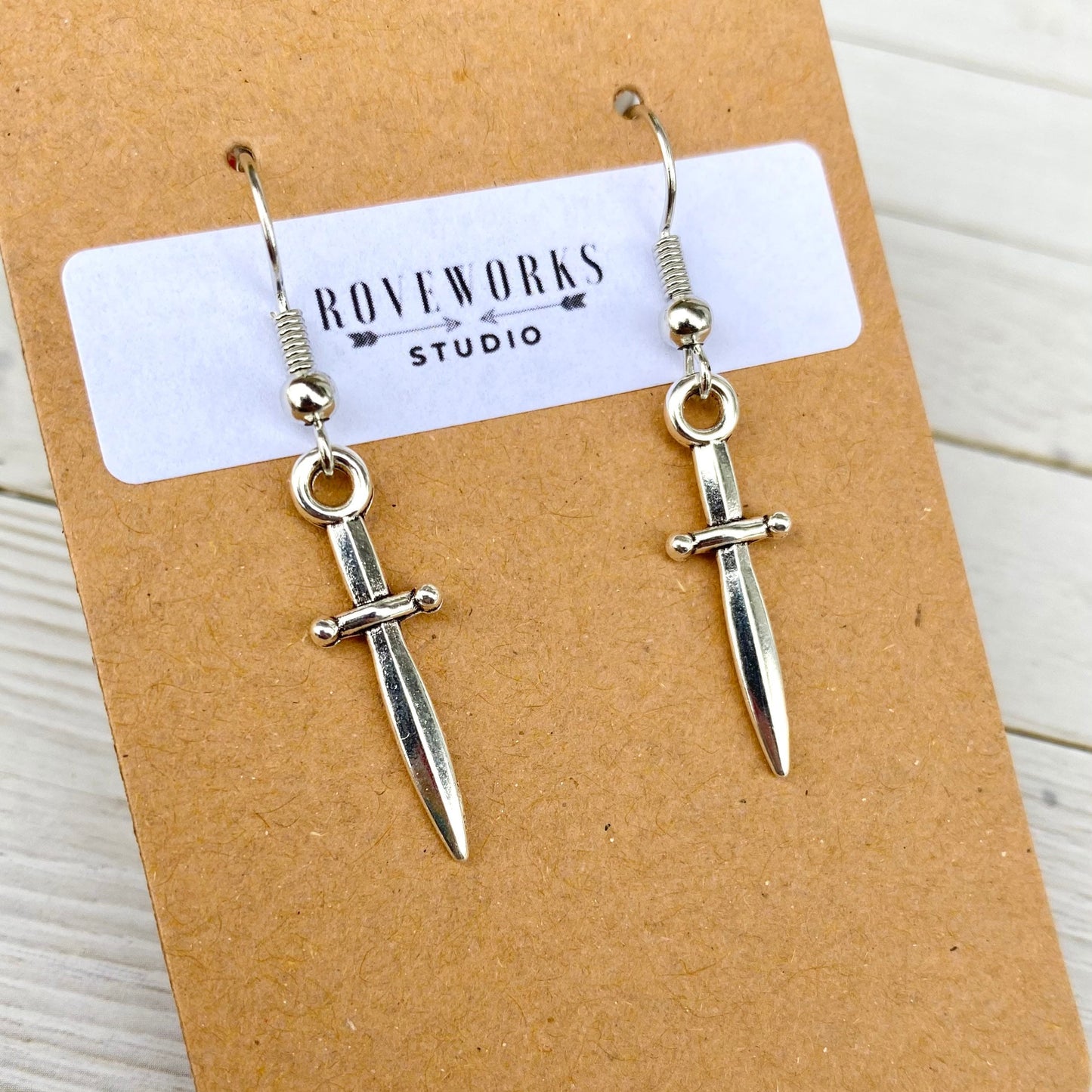 Small DAGGER KNIFE Earrings