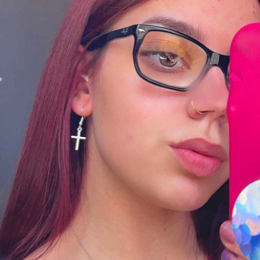 Small METAL CROSS EARRINGS