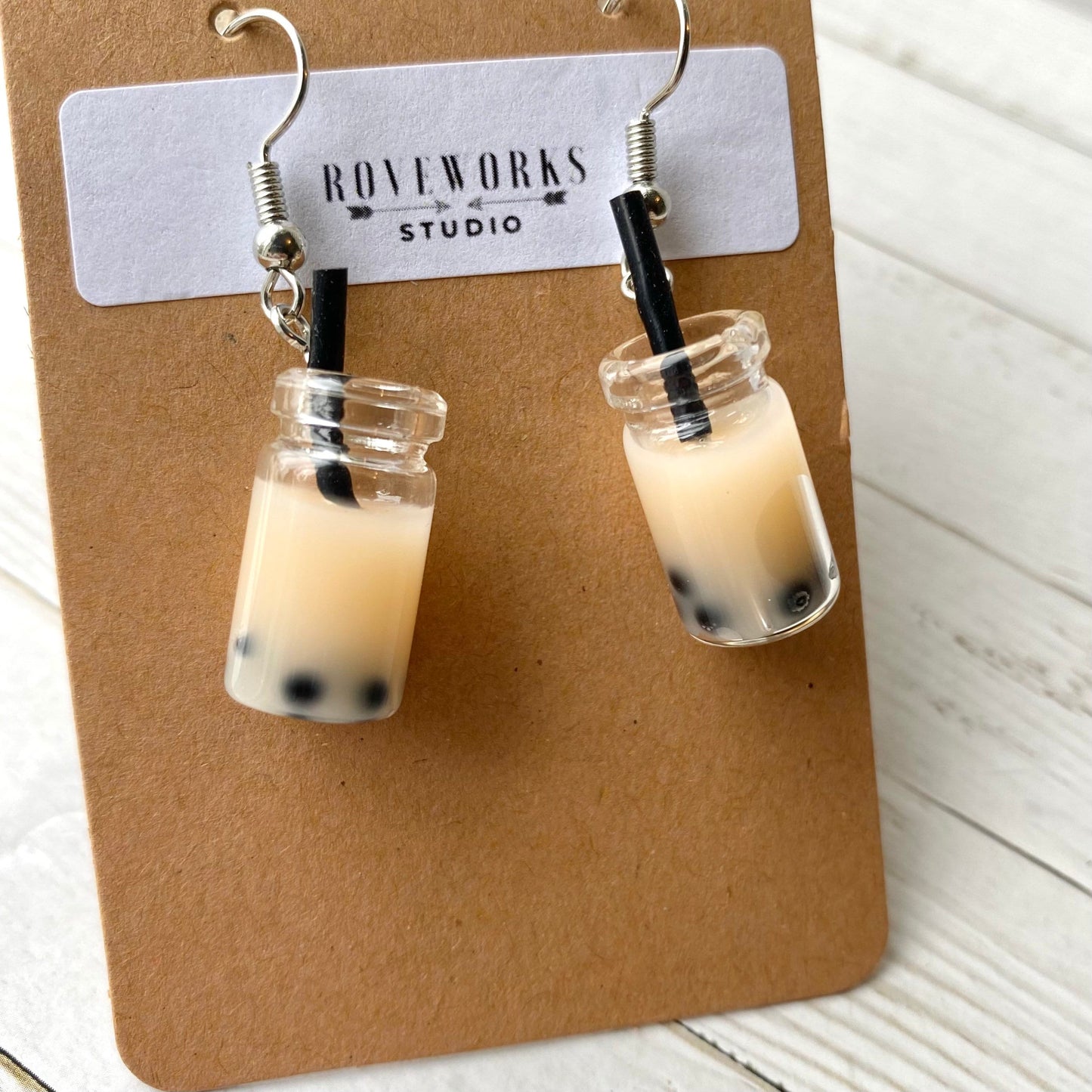 BUBBLE TEA Glass Jar Earrings - 3 Flavors