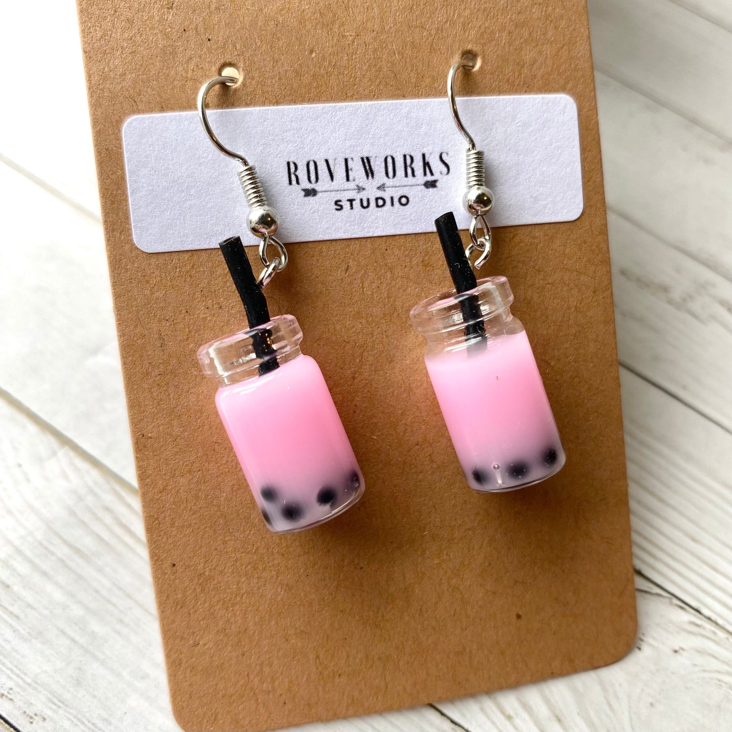 BUBBLE TEA Glass Jar Earrings - 3 Flavors