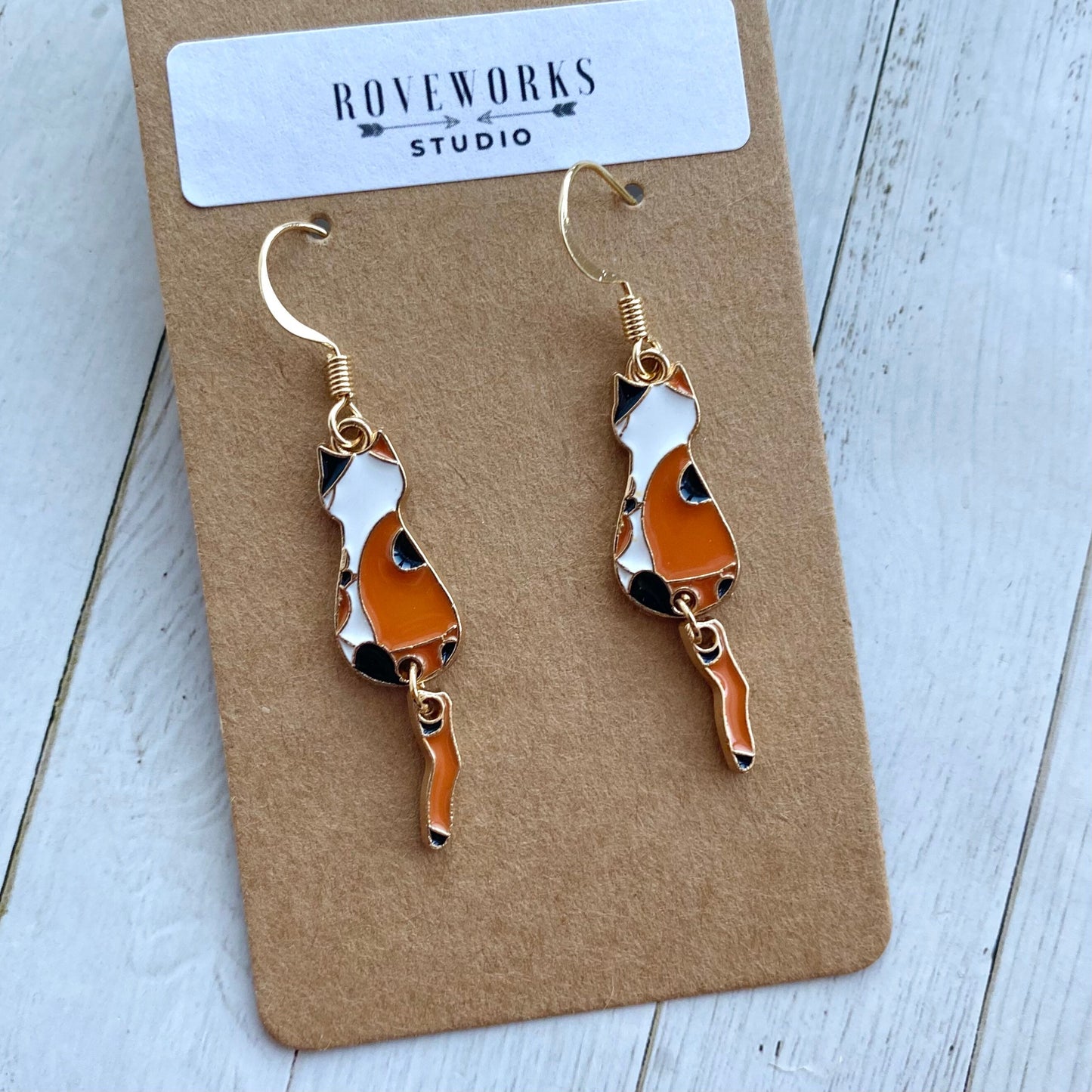 WIGGLEY TAIL CAT Earrings