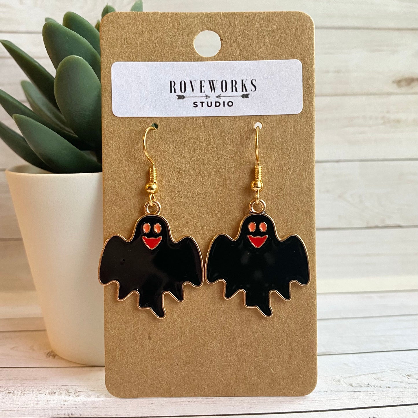 HAPPY GHOST Halloween Earrings