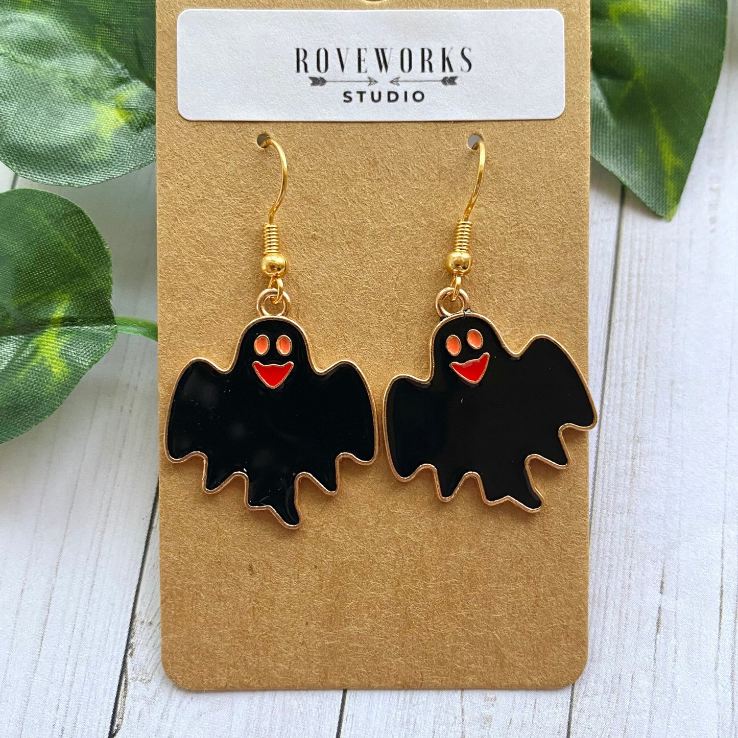 HAPPY GHOST Halloween Earrings