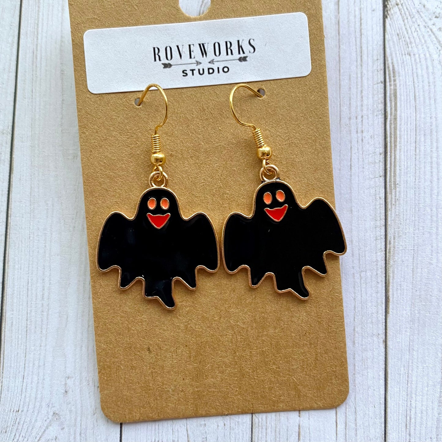 HAPPY GHOST Halloween Earrings