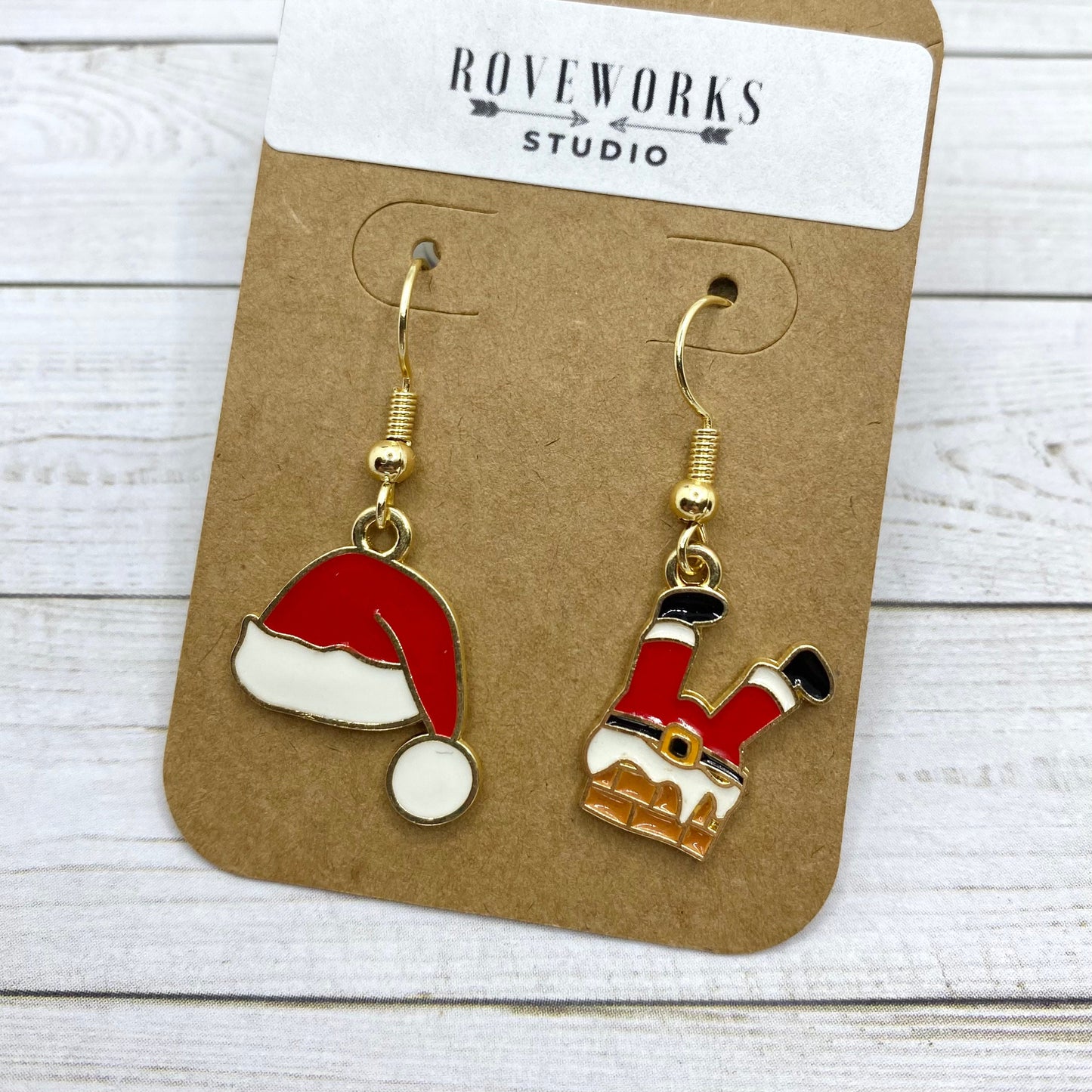 SANTA OUTFIT Mismatched Earrings