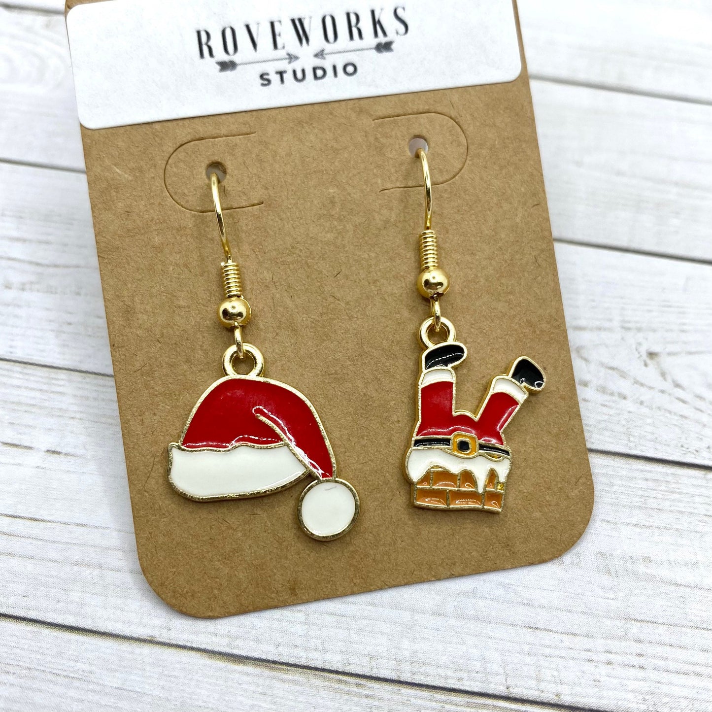 SANTA OUTFIT Mismatched Earrings