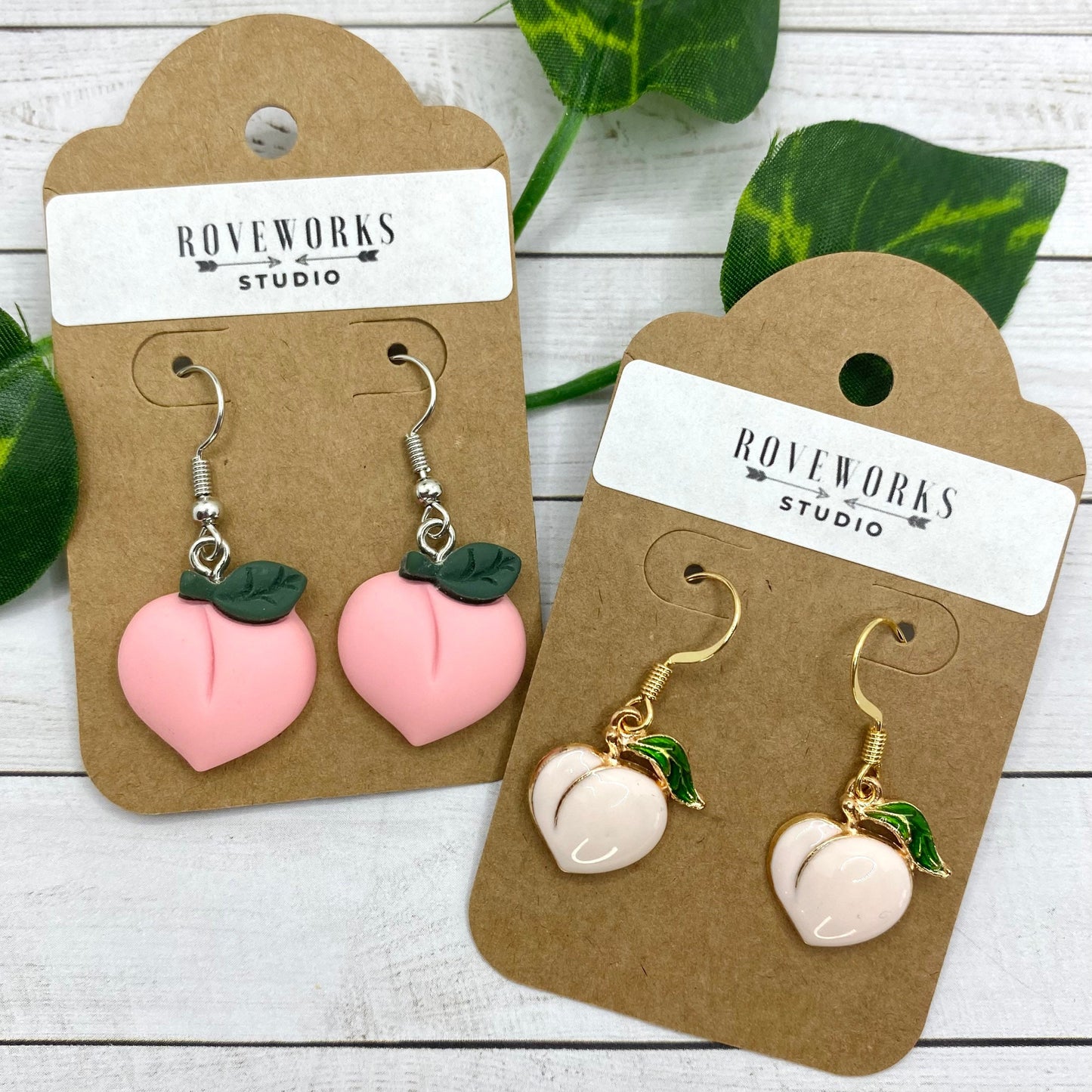 PEACH EARRINGS - 2 styles!