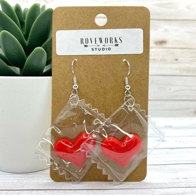 CANDY HEART in Packages Earrings