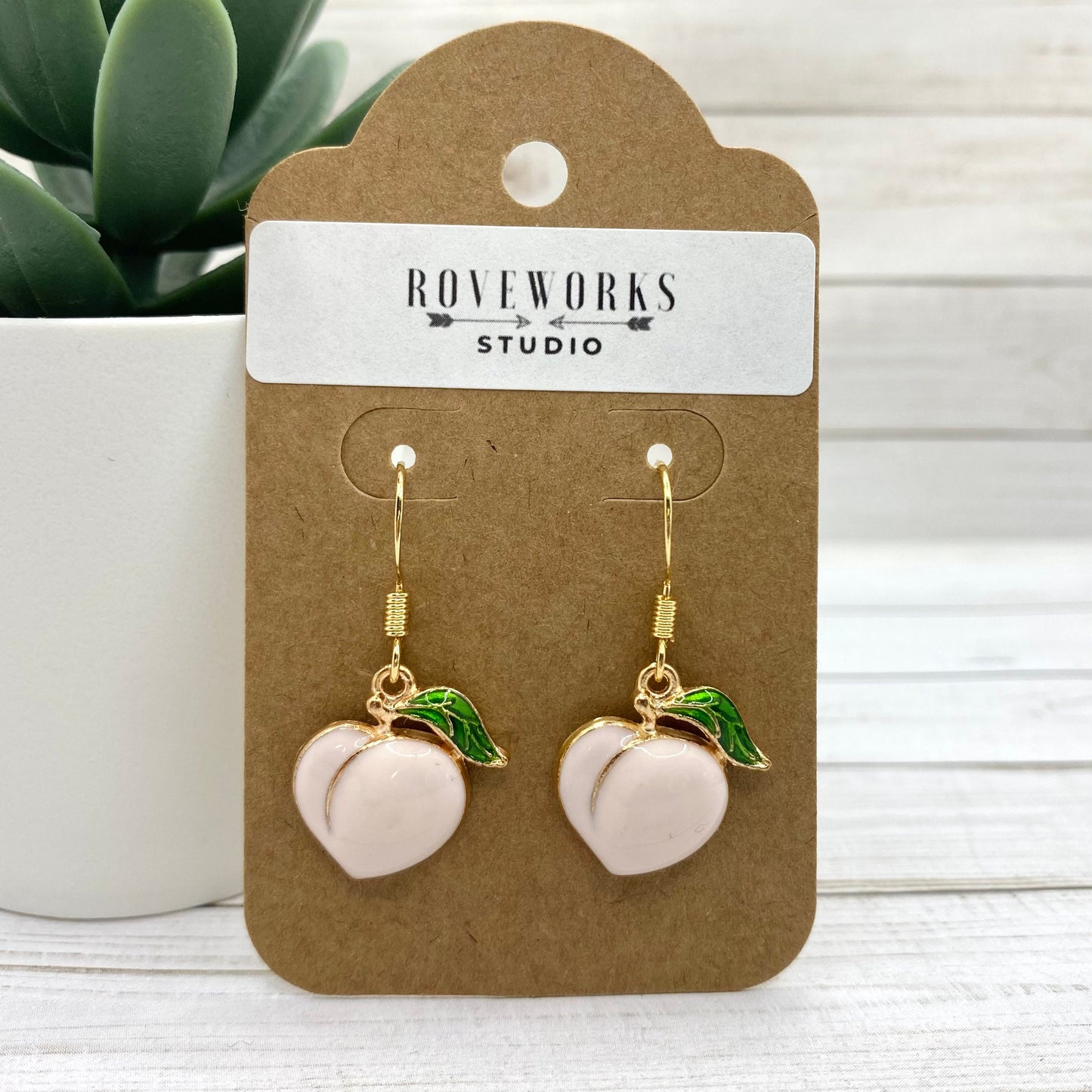 PEACH EARRINGS - 2 styles!