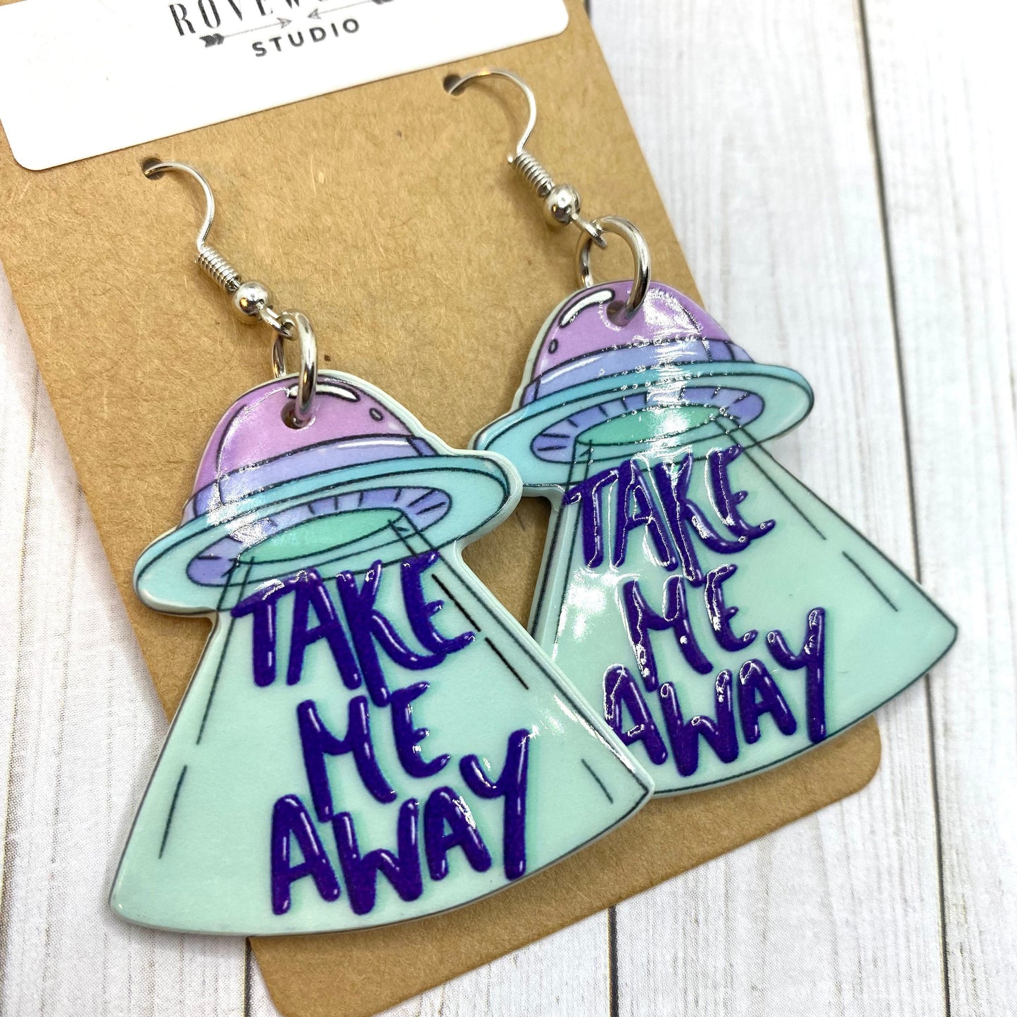 UFO Abduction TAKE ME AWAY Earrings