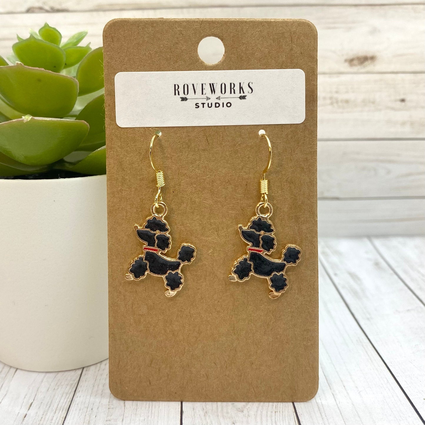 POODLE Dog Earrings