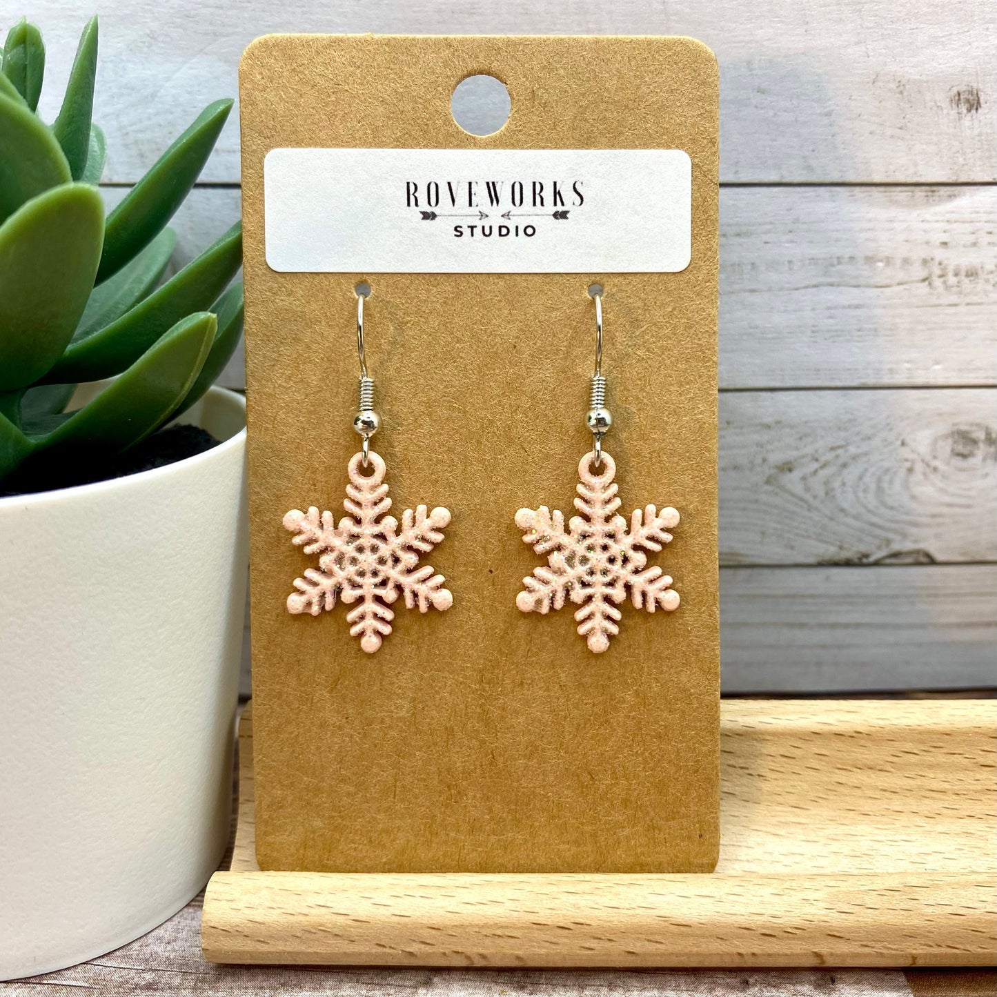 Glittery SNOWFLAKE Earrings