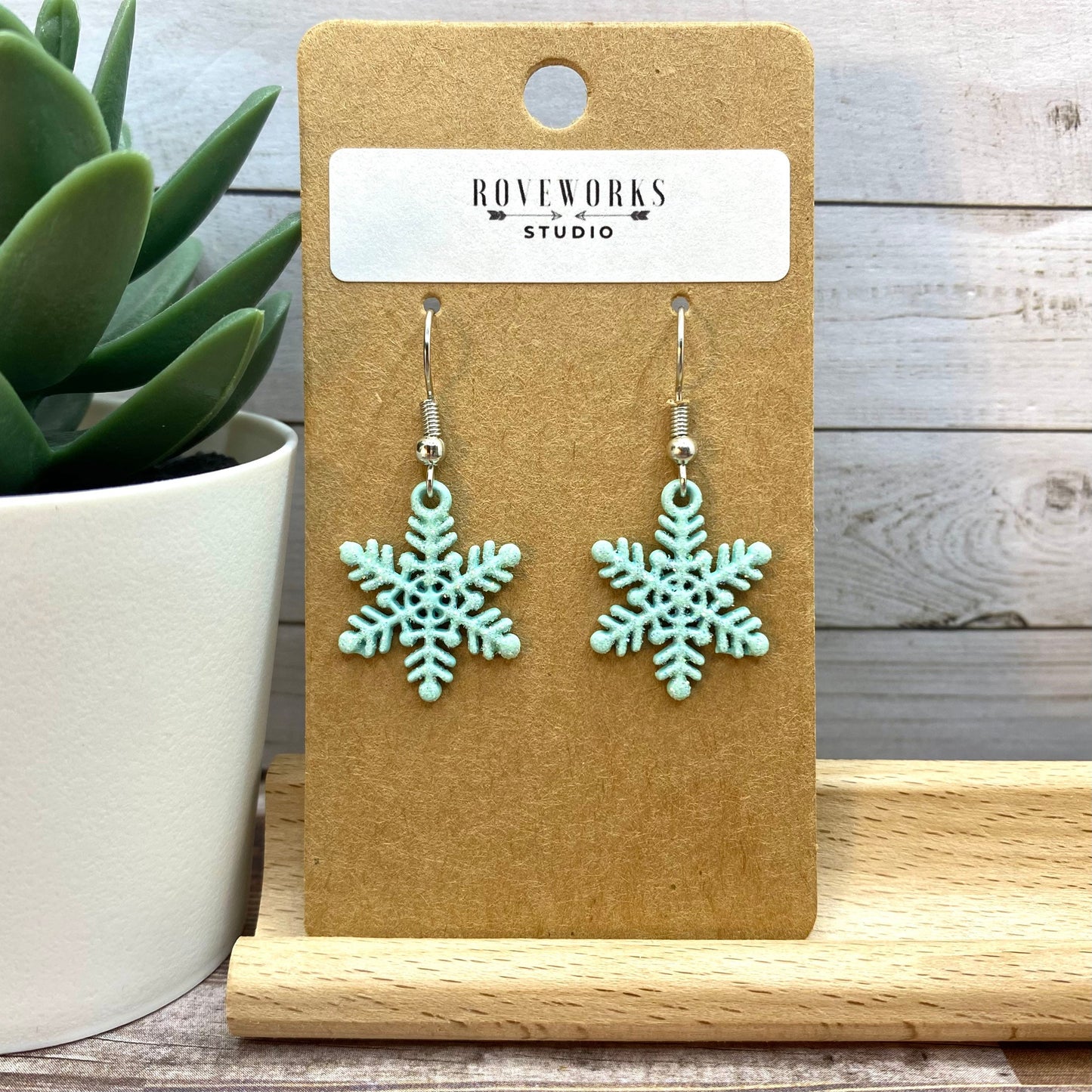 Glittery SNOWFLAKE Earrings