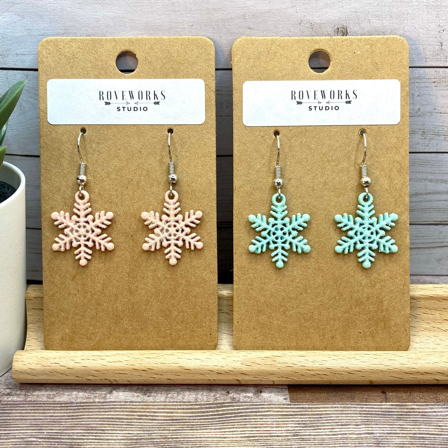Glittery SNOWFLAKE Earrings