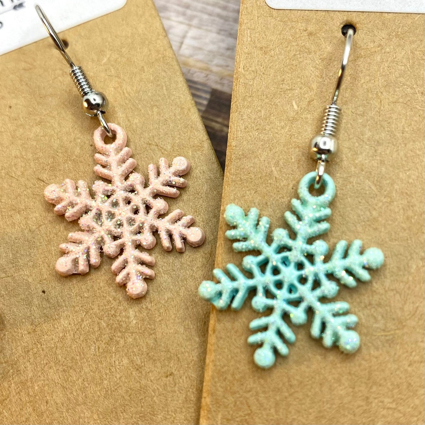 Glittery SNOWFLAKE Earrings