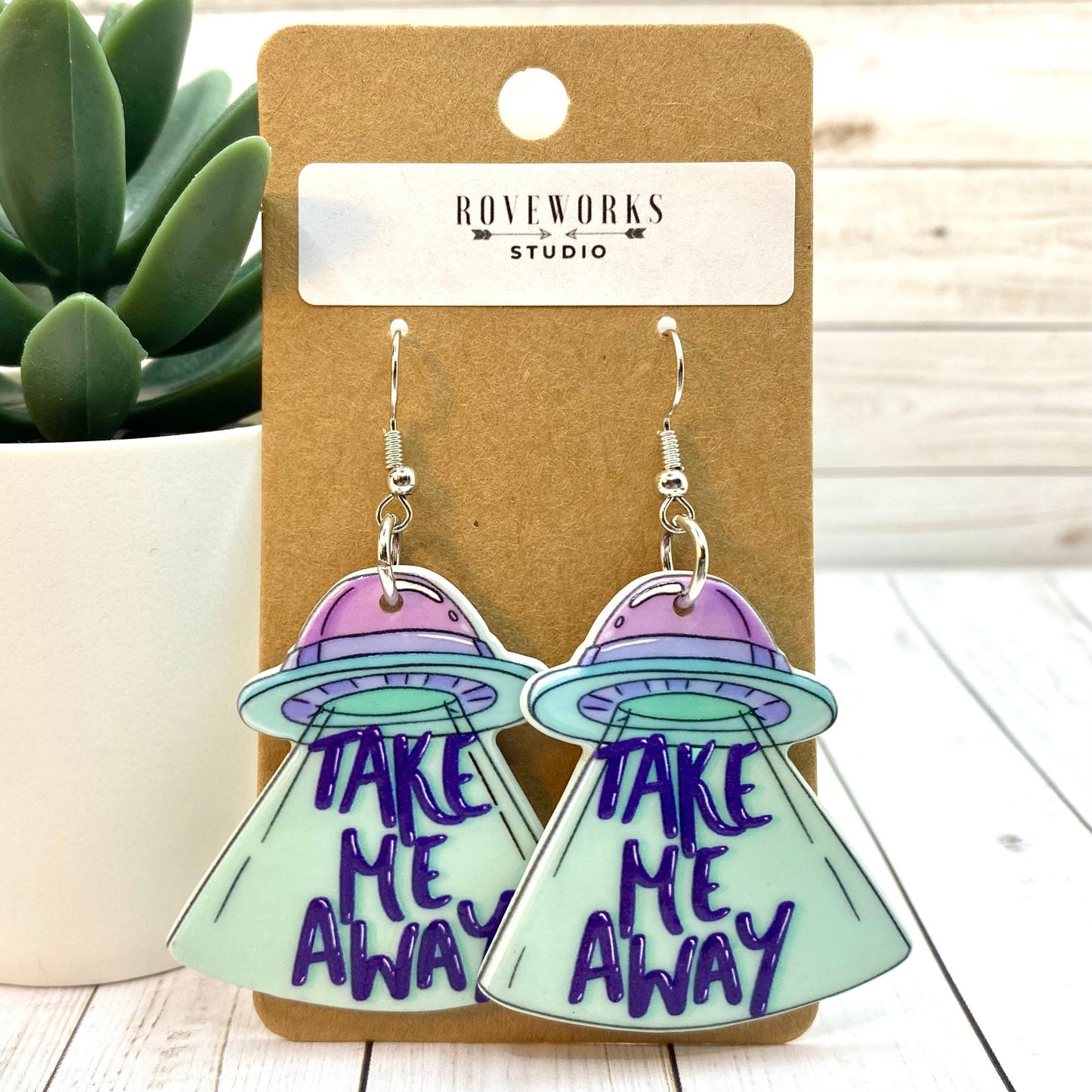 UFO Abduction TAKE ME AWAY Earrings