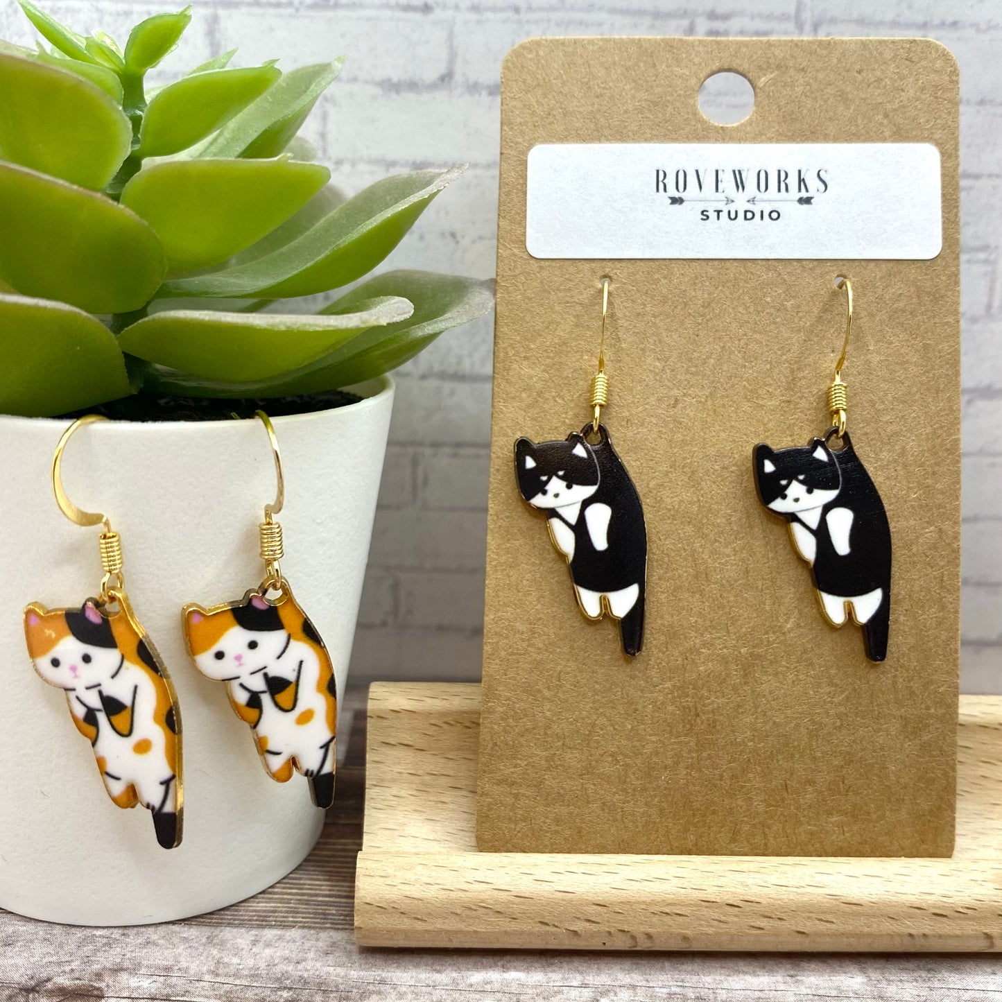 HANGING KITTEN Earrings