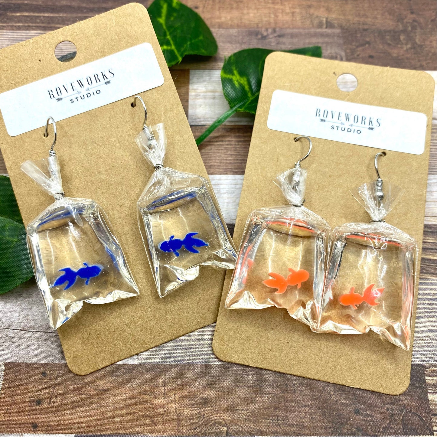 GOLDFISH IN BAGS Earrings