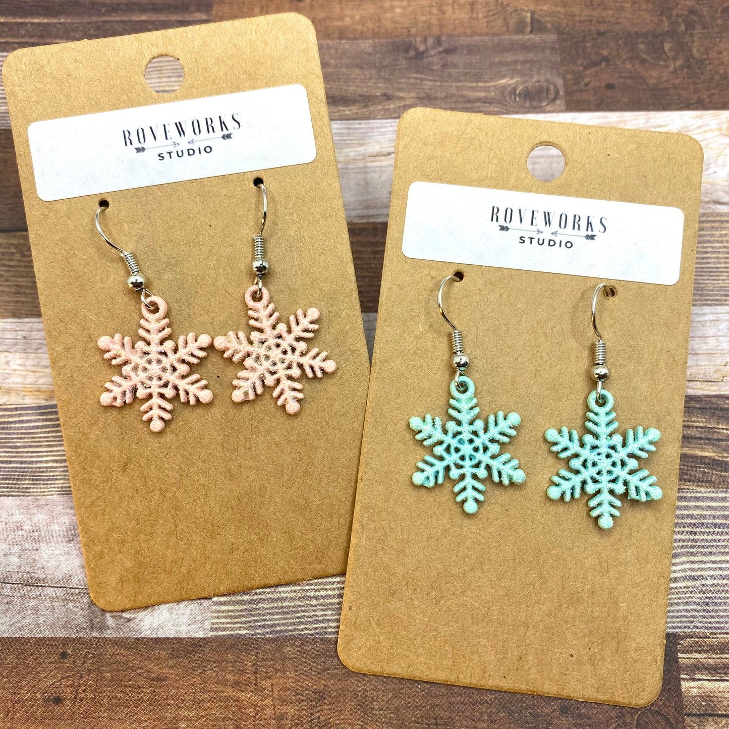 Glittery SNOWFLAKE Earrings