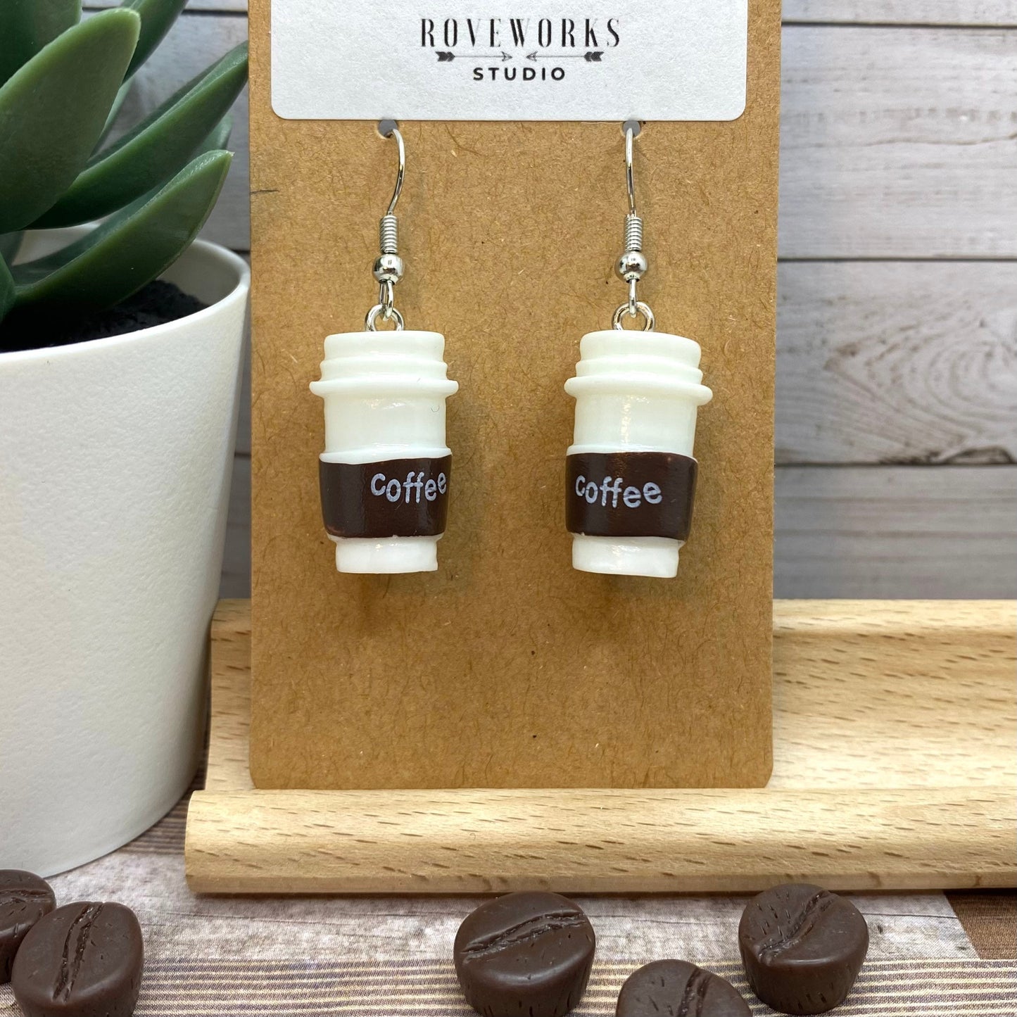 COFFEE Travel Mug Earrings